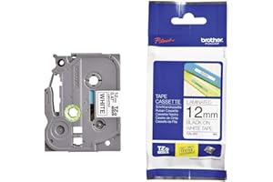 ‎BROTHER Schriftbandkassette für Beschriftungsgerät Breite 12mm Länge 8m weiß