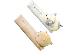 KNOWING Imbottiture per Spalle Cintura Sicurezza, 2 Pezzi Imbottitura per Cintura di Sicurezza per Bambino, Spallina Morbida per Cintura di Sicurezza, per Cintura di Sicurezza per Bambini