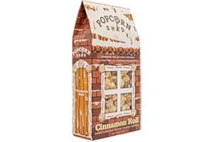 Popcorn Shed Cinnamon Roll Gourmet Popcorn (1 x 80g) - Spiced Cinnamon Caramel Gourmet Popcorn, Easy & Low Calorie Snack, Perfect for Parties, Movie Nights & Gifting