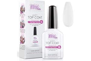 PICS NAILS Top Coat Matte Semipermanent i żel uniwersalny UV / Led 10 ml - bez warstwy dyspersyjnej (nie wycieraj) uszczelnia i matuje wszelkie żelowe paznokcie