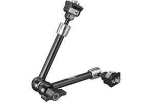 SMALLRIG 11'' Magic Arm with 1/4"-20 Screws & Spring-Loaded Pins, 1.5kg Load Capacity, 360° Dual Ball Head, Non-Slip Design for Cameras/Lights/Monitors/Mics/Phones – 5309