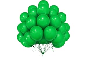 OUSUGA Globos Verdes, 50 Globos Verdes de Látex de 12 Pulgadas, Globos Verdes Mate Para Niños, Fiesta de Cumpleaños, Tema de la Selva, Verde, Salvaje, Safari, Boda Tropical, Decoración de Baby Shower
