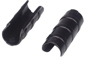 GARDENINGWILL 20pcs 20mm Black Rod Clip Plant Greenhouse Hoops Plastic Film Garden Support Frame Grow Row Plant Cover Netting Tunnel Fixed Pipe Clamps