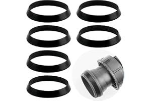 6 PCS 40mm gummibrickor, gummipackning, avloppsrör silikonpackningstätning, diskbänksrörbeslag, för 40mm avloppsrör, för 1/2 tum luktfälla sifon diskbänk kök hem trädgård.