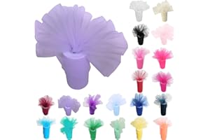 Time to Sparkle 6 Inchs x 25yards/75FT Tulle Roll Spool Tutu Party Birthday Wraping Crafts Bridal Bow Skirt Wedding Decor, Lavender