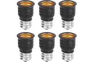 Glödlampsadapter, 6st E12 Till E14 Adapter Glödlampsadapter Converter för Garage Sovrum Vardagsrum Kök Korridorer
