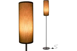 Ppbmocw Floor Lamps for Living Room,68 Inches High Standing Lamp with Foot Switch,Black