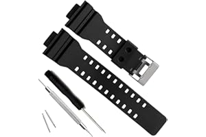 Tyogeephy Natural Resin Replacement Correa para Casio Mens G-Shock GD120/GA-100/GA-110/GA-100C