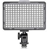 Neewer 176 LED 5600K Ultra Bright Dimmable on Camera Video Light with 1/4-inch Thread Mount for Canon,Nikon,Pentax,Panasonic,