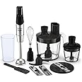 MOULINEX Hand Blender | InfinyForce Hand Stick Blender with Accessories | 1200 W | Silver/Black | Stainless Steel/Plastic |2 Years Warranty | DD95JD27