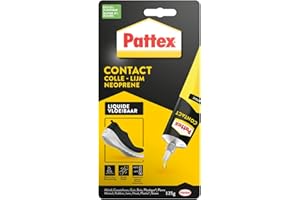 Pattex Colle contact type néoprène- Formule Liquide tous matériaux- tube 125 gr