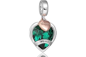 AMATOLOVE Happy Birthday Presents for Women Girls Birthstone Charms for Bracelets and Necklaces Mother's Day Christmas Jewelry Gifts for Women