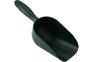 Kerbl Futterschaufel für Tiere (Füllmenge 500 g, zur Fütterung von Geflügel/Schafen/Pferden, Schaufel aus Kunststoff, bruchsicher, kompakte Form) 29692, 1 Stück (1er Pack)