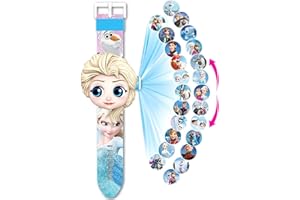NDZYDXW Orologio Bambini Frozen con proiettore Digitale, elettronico da polso per ragazze