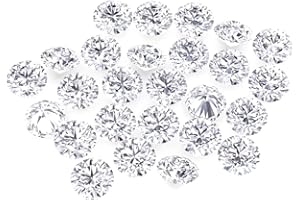 GJ GEM JEWELERS CO. 1 Carat Pack of Super Premium Moissanite Sidestones for Jewelry. Perfect for Earrings, Rings, Necklaces, Chains. VVS1 Clarity, White D Color, Excellent Cut. Sizes .08MM - 4.5MM