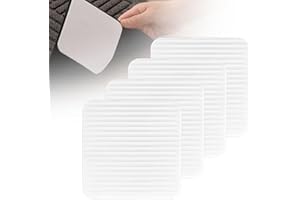 NUOOO Quadratischer Teppich Aufkleber Teppichgreifer Antirutschmatte Waschbarer Anti Rutsch Anti Curling rutschfeste Greifer Rutschmatte Teppich（10 x 10cm, 4 Pack