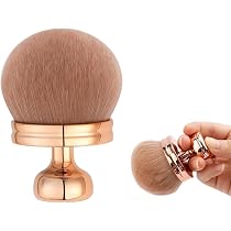 Extra Großer Kabuki-Pinsel Für Selbstbräuner & Body-Make-up – 3 Zoll Breit, Weiche Synthetikborsten, Roségold | Für Gleichmäßige Foundation & Bronze