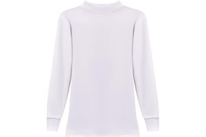 POWER FLOWER Maglia Termica Ragazza Manica Lunga – Base Layer in Pile con Collo Alto per Il Freddo