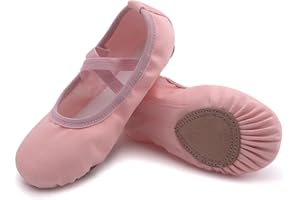 Uniuni Ballettschuhe Geteilte Ledersohle für Kinder und Erwachsene