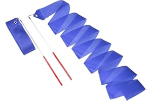 sourcing map Dance Ribbons, Rhythmic Gymnastics Ribbon Streamers Dancer Wand Twirling Dancing Ribbons for Artistic Dancing Gymnastics Training