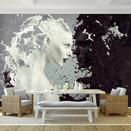 Fototapete Milk & Coffee 352 x 250 cm – Vliestapete – Wandtapete – Vlies Phototapete – Wand – Wandbilder XXL – !!! 100% MADE IN GERMANY !!! Runa Tapete 9048011a - 2