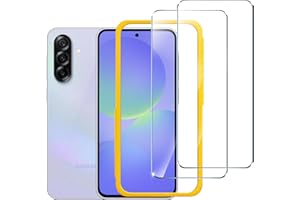 ivoler Protector de Pantalla para Samsung Galaxy A36 5G, con Marco de Instalación, Cristal Templado de 9H Dureza, Antiarañazos, Sin Burbujas-2 Pack