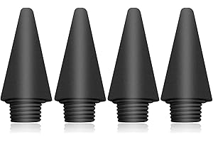 Aniyoo 4 Stück Original Schwarz Stylus Austauschbare Spitzen Kompatibel mit Asin: B0B63ZXD7H, B0B63GJ74H