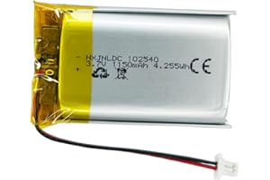 HXJNLDC DC 3.7v 1150mAh 102540 Rechargeable Polymer Lithium Battery for Sena 50S Motorcycles Bluetooth Headset Intercom Battery Replacement DIY 3.7-5V electronic product
