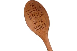 STERLING JAMES CO. Cuchara de madera grabada con láser "Cuchara para hornear mágica de la abuela" - Regalos nuevos para la abuela - Regalos para hornear – Regalos para las que serán abuelas