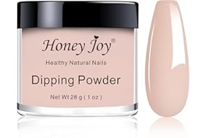 HONEY JOY 28g/Box Fine Dipping Powder Nude Color, Bare, Naked Without Lamp Cure Nails Dip Summer Gel Nail Natural Dry, Even & Smooth Finishing (No.8)