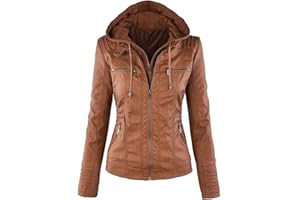 Manches Longues Dames Veste en Cuir PU Veste en Cuir Veste Courte pour Femmes Veste Femme Combinaison Moto