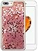 Produktbild iPhone 8 Plus Hülle,iPhone 7 Plus Hülle,Silikon Schutzhülle für iPhone 7 Plus,iPhone 8 Plus Glitzer Bling Hülle,Roreikes Luxus Schön Glänzend Glitzer Weiche TPU Abdeckung Crystal Silikon Tasche Schutzhülle Shinning Strass Rückseite Hülle Etui Cover für iPhone 7 Plus/8Plus
