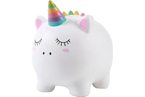 I-TOTAL® - Salvadanaio divertente decorativo/Portamonete in plastica UNICORN