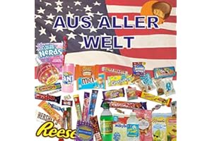 QueenBox® 🍭Süssigkeiten aus aller Welt | 20x Mix Süßigkeiten | USA | Asia | Russia | Arabic Schokolade 🍫 | Party Box | Snackbox | Candy Mix