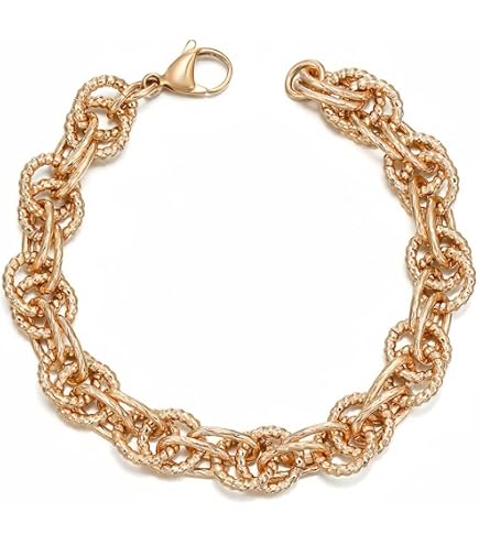 Bracciale Oro Donna, 5 PSC Regolabile Impilabili Braccialetti, Set Bracciali Oro, Braccialetti Regolabili Oro, Set Bracciale Donna, Braccialetti Oro Boho Set Donne, Oro Regalo per Donna, Ragazze