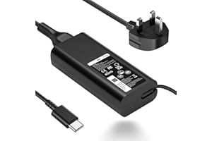 LTBSTOYE New Slim 65W Laptop Charger USB C for Dell Latitude 5420 5520 7480 7490 7420 Chromebook 3100 Dell XPS 13 9360 XPS15 9550 9560 DA65NM190 LA65NM190 Type C UK AC Adapter Power Cord