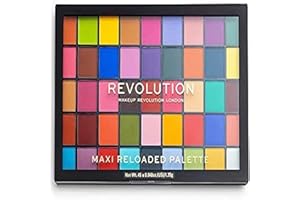 Makeup Revolution, Maxi Reloaded Palette d'ombres à paupières, Monster Mattes, 45 teintes, 297g