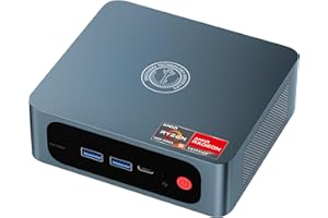 ‎TRIGKEY TRIGKEY Mini-PC Ryzen 5 5560 (6C/12T, bis zu 4,0 GHz), 16G DDR4 500G NVMe SSD, Speed ​​S5 Micro PC, DP+HDMI+Typ-C Triple-Screen 4K-Ausgang, WiFi-6, BT 5.2, Office | Heim-Minicomputer