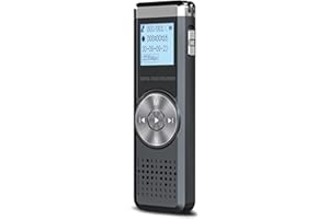 KINPEE 16GB Portable MP3 Recorder - Digital Voice Recorder with Playback for Meeting, Lecture, Interview