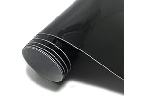 Lypumso Carbon Fibre Vinyl Wrap, Self Adhesive Film, Waterproof Wrap Roll Without Bubble, Adapted to The Appearance and The Interior of Motorcycles, Computers, Cars (Gloss Black, 30cm x 150cm)