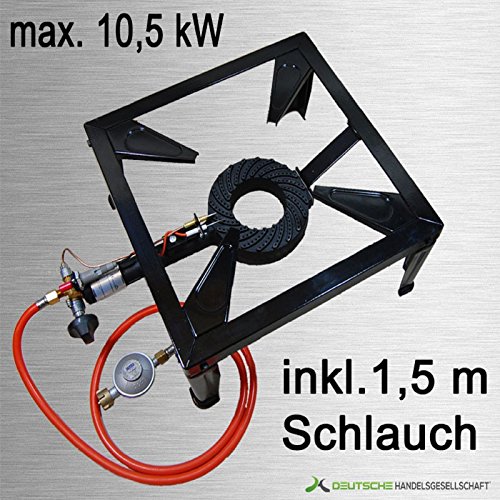 10,5 KW 4 Fuß Profi Gaskocher Hockerkocher Gas Kocher Campingkocher Outdoor - 6