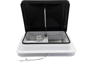 DHQCQL Wohnwagen Fenster, 42*42cm Lüftungsdachfenster, Wasserdicht und Staubdicht, Öffnungen Dachfenster Camper für Wohnwagen/LKW/Van