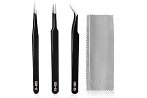 YHYZ Precision Tweezers Set, for Craft DIY Jewelry Watch, Stainless Steel Anti-Static ESD Tweezers Kit for Electronics, Sodlering