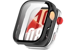 FTRONGRT Etui kompatybilne z Huawei Watch Fit 4, PC + folia na ekran, odporne na zarysowania, all-inclusive, etui ochronne, kompatybilne z Huawei Watch Fit 4, czarne