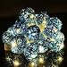 Produktbild Happyit 3M 20pcs Led Rattankugel Lichterkette String Lights für Neujahr Weihnachts Dekoration Hochzeit Party Home Dekoration Lichter (Blau)