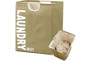 : GaoBangM 57L Large Foldable Laundry Basket, Collapsible Washing Hamper, Storage Bin for Dirty Clothes, Home University Essentials, Bedroom Laundry Room Organisation