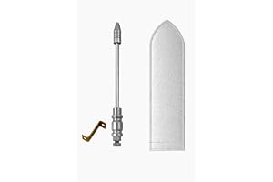 DECTEMS Silver Car Flag Rod with Bracket and Cover – Universal Judgment/Corner Rod for All Car Models – Decorative Vehicle Fl