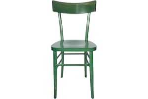 SEDAM SRL Sedia Milano, Storica e Vintage, in Legno Massello, Vari Colori Disponibili, Ristorante Casa Cucina Sala Interno, 100% Made In Italy (Verde, Anilina)