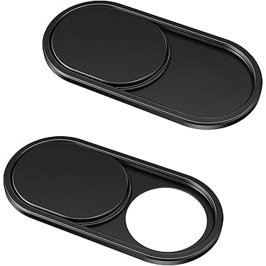 Faderr Webcamsticker, webcam/camera vinyl hoezen, low-tack herstelbare webcamsticker werkt met uw laptop (zwart