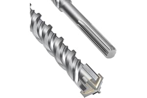 MOXPIFY Broca SDS Max de 35 x 800 mm, con 4 cortes de metal duro y doble hélice, para hormigón, piedra, piedra natural